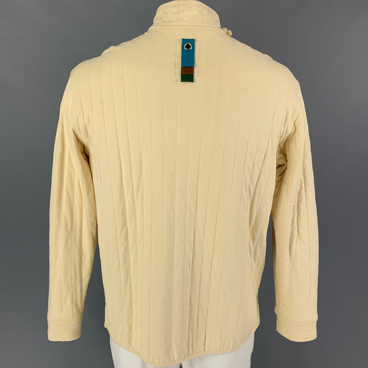 CRAIG GREEN x Björn Borg Size L Cream Cotton Blend Snaps Jacket