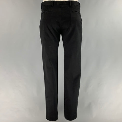 PS by PAUL SMITH Size 44 Black Cotton Elastane Notch Lapel Suit