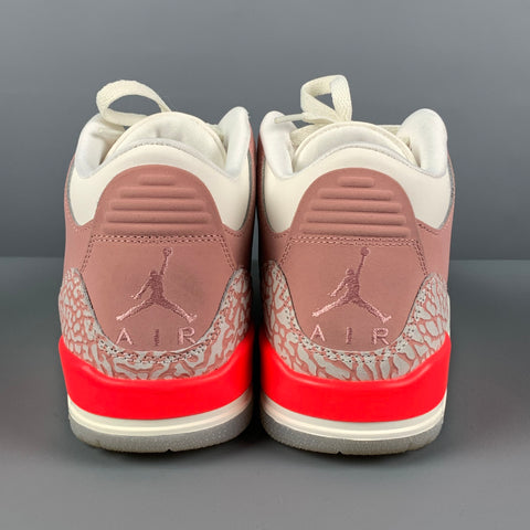 JORDAN Air Jordan 3 Retro 2021Taille 7.5 Baskets montantes en nylon rose rouille