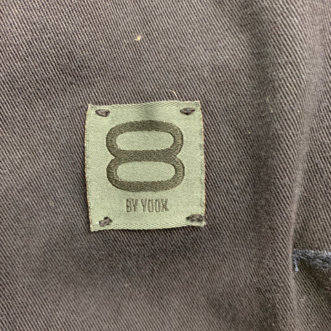 8 by YOOX  Size L Navy Cotton Single Breasted Sport Coat