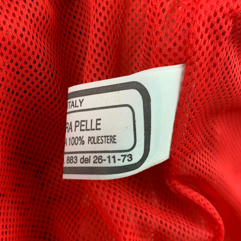 Q 40 Size 10 Coral Perforated Leather Mesh Lined Jacket