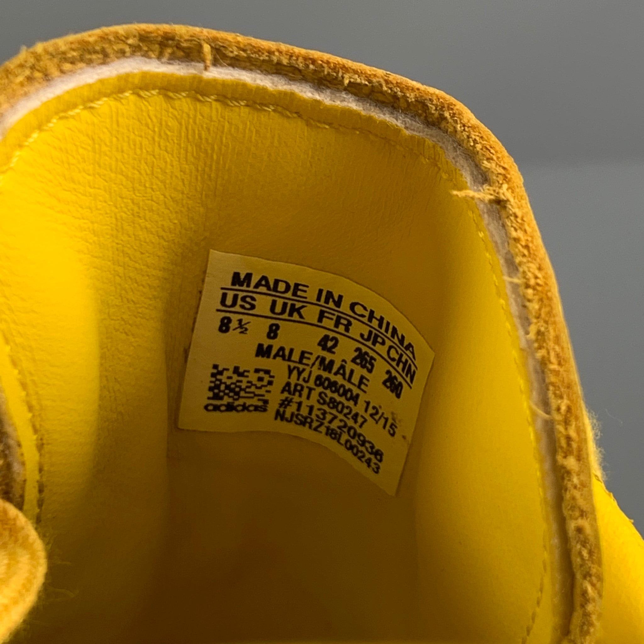 Adidas china outlet size yellow