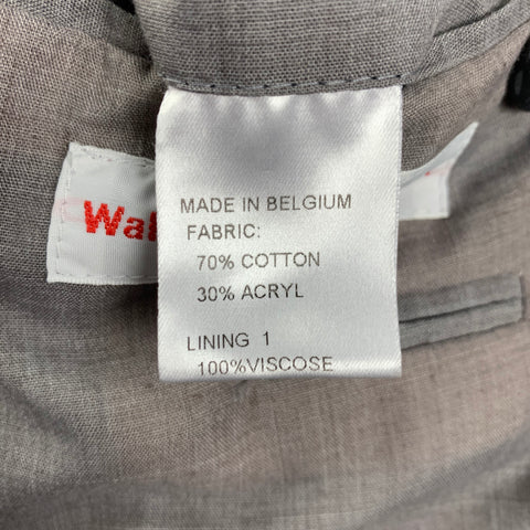 WALTER VAN BEIRENDONCK SS 14 Size 42 Grey Multi-Color Woven Sport Coat