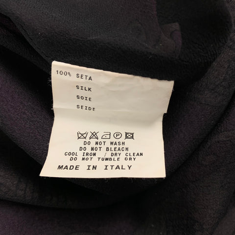 ETRO Size 4 Purple & Green Silk Mixed Patterns Sleeveless Dress