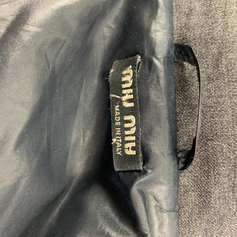 MIU MIU Size 40 Grey Wool Single Breasted Jacket