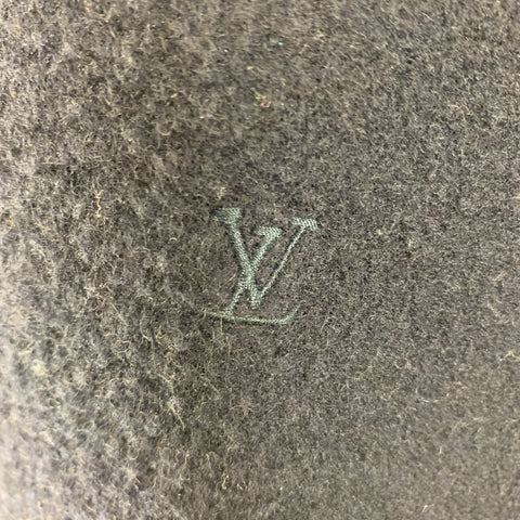 LOUIS VUITTON Size M Navy Textured Hooded Sweatshirt