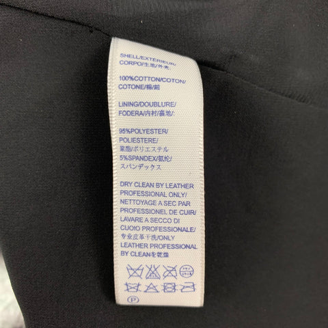 REBECCA MINKOFF Size XS Silver & Black Cotton Metallic Biker Vest