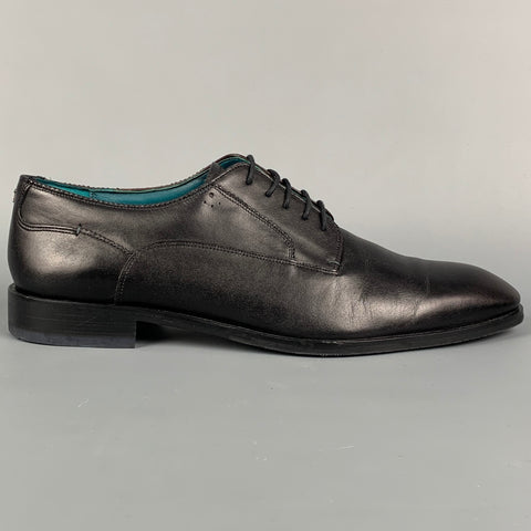 TED BAKER Taille 12 Chaussures à lacets en cuir noir