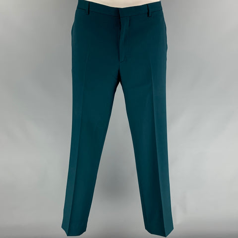 PAUL SMITH Kensington Fit Size 42 Regular Teal Wool Notch Lapel Suit