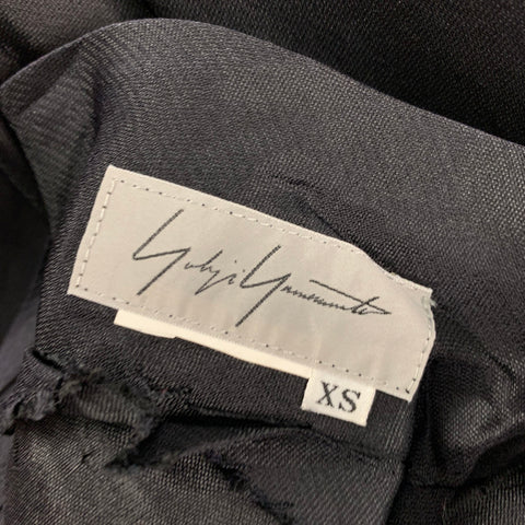 Archive YOHJI YAMAMOTO Taille XS Noir Raw Edge Organza Safety Pin Jupe Ensemble