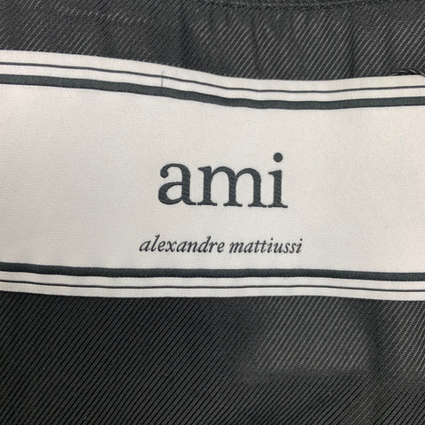 AMI by ALEXANDRE MATTIUSSI Size 38 Black White Herringbone Coat