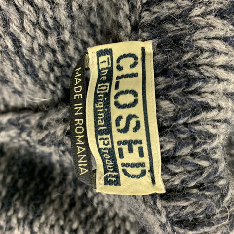 CLOSED Size L Grey Charcoal Knit Acrylic Blend Cardigan