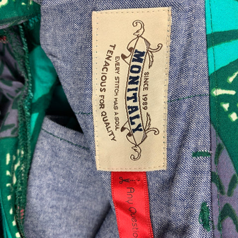 MONITALY Size 34 Multi-Color Print Cotton Zip Fly Shorts