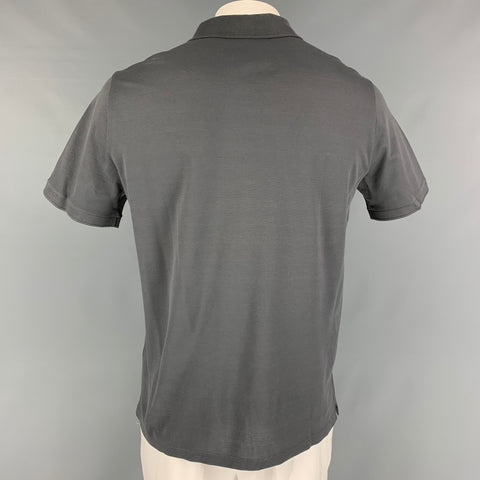 LOUIS VUITTON Size XL Grey Cotton Buttoned Polo