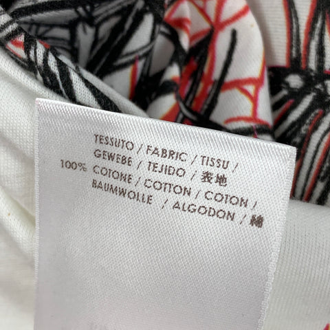 MCQ by ALEXANDER MCQUEEN Size L White Red Graphic Cotton T-shirt