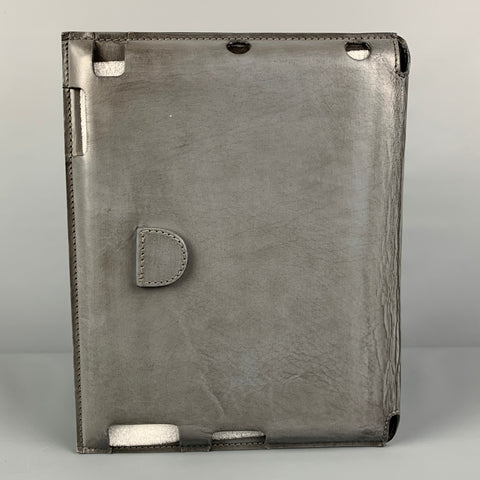 RESTORATION HARDWARE Étui iPad en cuir gris