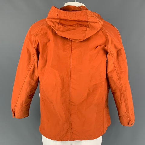 POST O'ALLS x BATTENWEAR Size L Orange Cotton Nylon Hooded Jacket