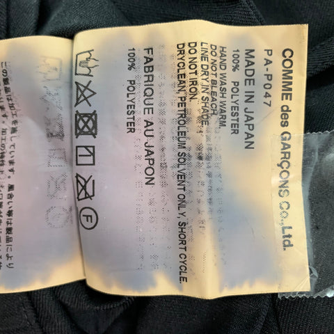 COMME des GARCONS Size M Black Polyester Pleated Shorts