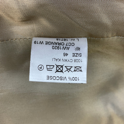 WALTER VAN BEIRENDONCK FW 19 Size 36 Orange Wool Double Breasted Jacket