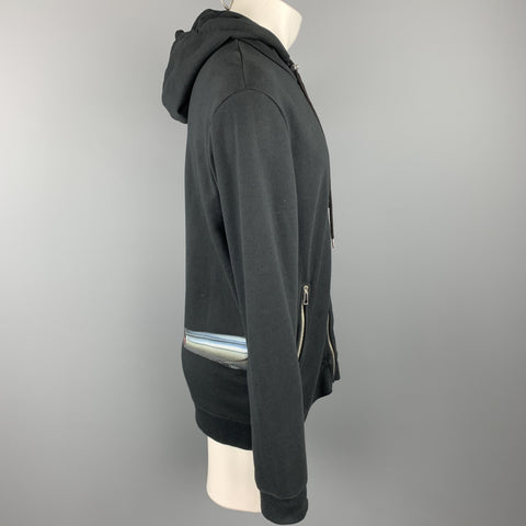 RAF SIMONS To The Archives No Longer Relevant Robot Black Cotton Hoodie Sweatshirt