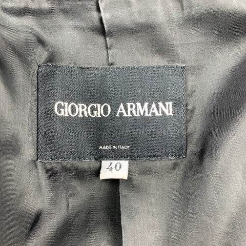 GIORGIO ARMANI Size 4 Black Wool Pencil Skirt Suit