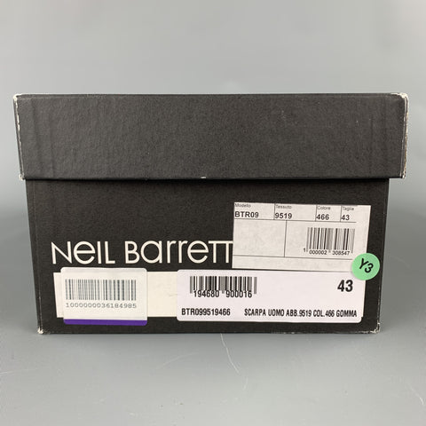 NEIL BARRETT Size 10 Navy Suede Lace Up Sneakers