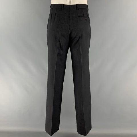PAUL SMITH Size 42 Grey Charcoal Wool Single breasted Suit