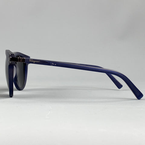SALVATORE FERRAGAMO Navy Acetate Sunglasses