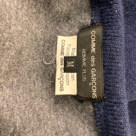 COMME des GARCONS Pull en laine mélangée uni bleu marine taille M
