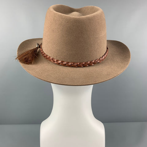 BILTMORE Size 7.5 Khaki Fur Felt Western Hat
