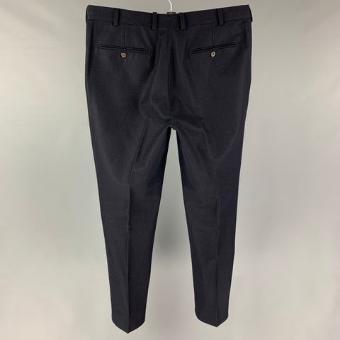 SUITSUPPLY Size 34 Navy Wool Zip Fly Dress Pants