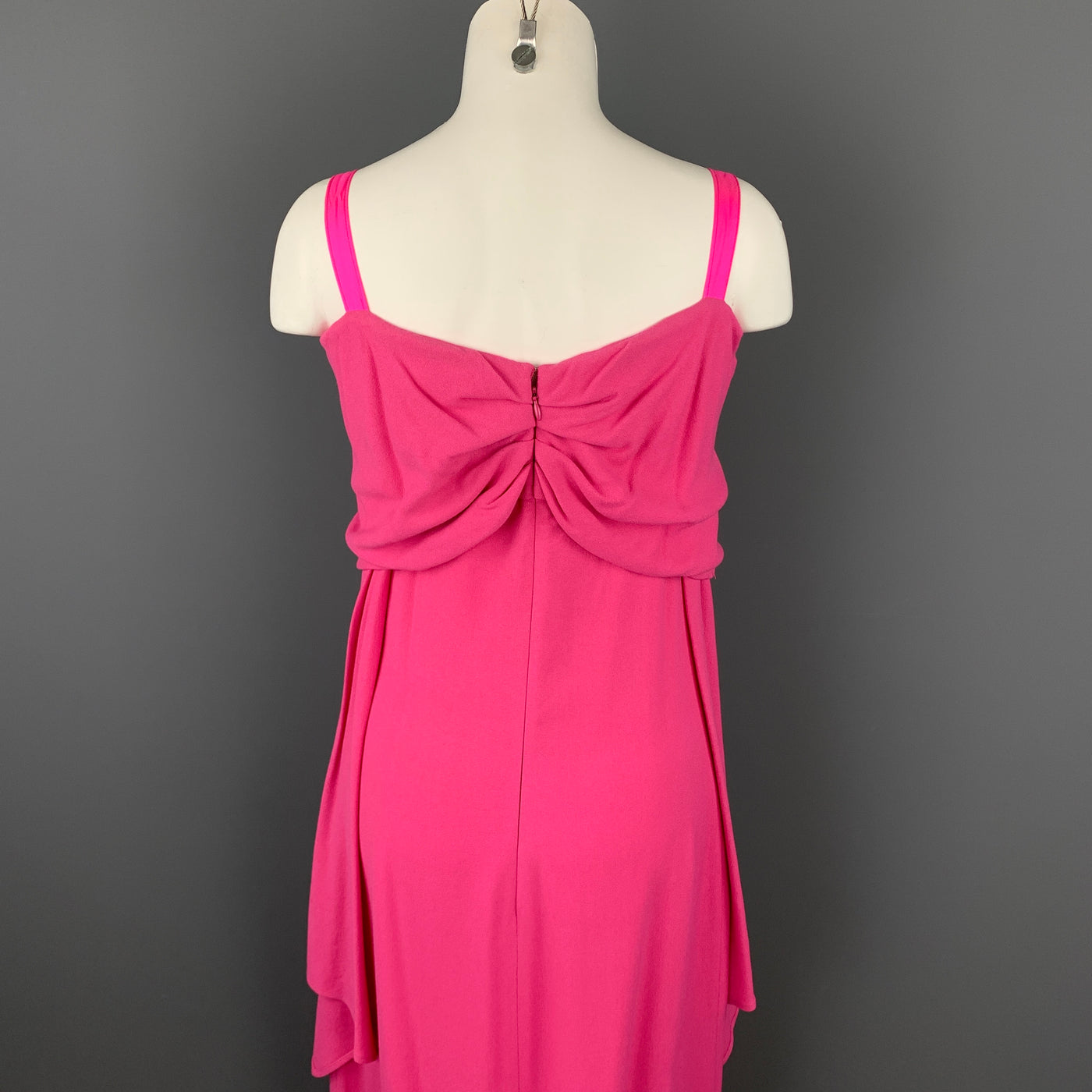SIES MARJAN Size 4 Pink Crepe Viscose & Wool Off Shoulder Dress