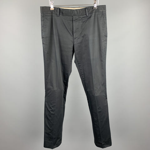 PS by PAUL SMITH Size 30 Black Cotton Zip Fly Casual Pants