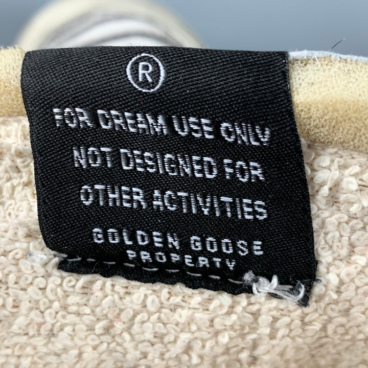 GOLDEN GOOSE Size 11 Beige Brown Zebra High Top Sneakers
