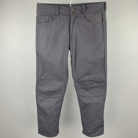 ISSEY MIYAKE Size 30 Navy Nylon Top Cropped Zip Fly Casual Pants