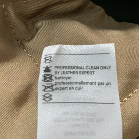 VINCE Chaqueta Piel Cordero Negra Talla S