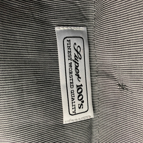 HILTL Size 38 Grey Houndstooth Wool Zip Fly Dress Pants