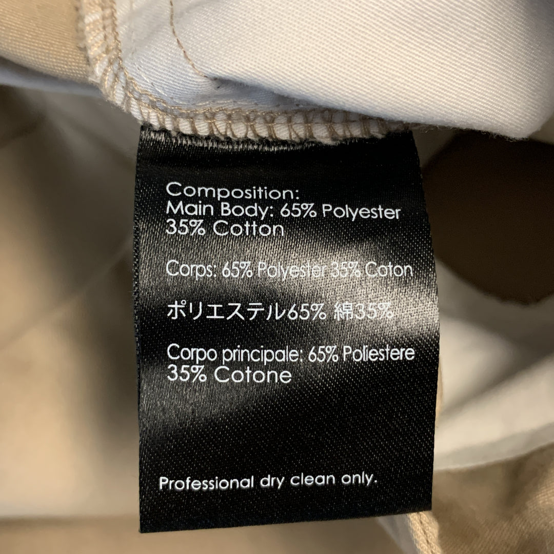 PHILLIP LIM Size 28 Khaki Cotton Blend Tab Front Casual Pants