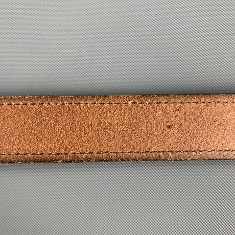 RALPH LAUREN Contrast Stitch Size 34 Tan Leather Belt