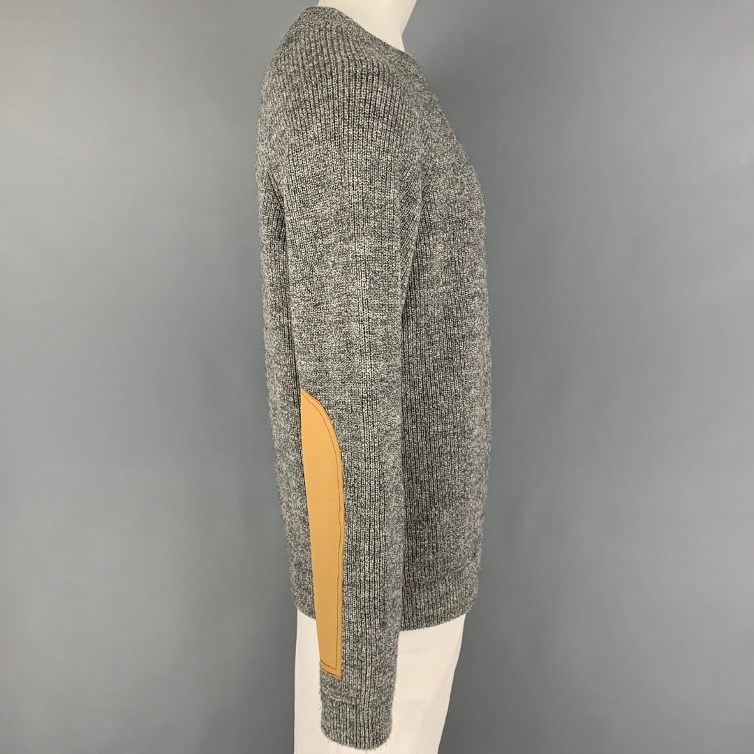 BEST MADE CO. Size L Gray Knit Wool Crew-Neck Sweater