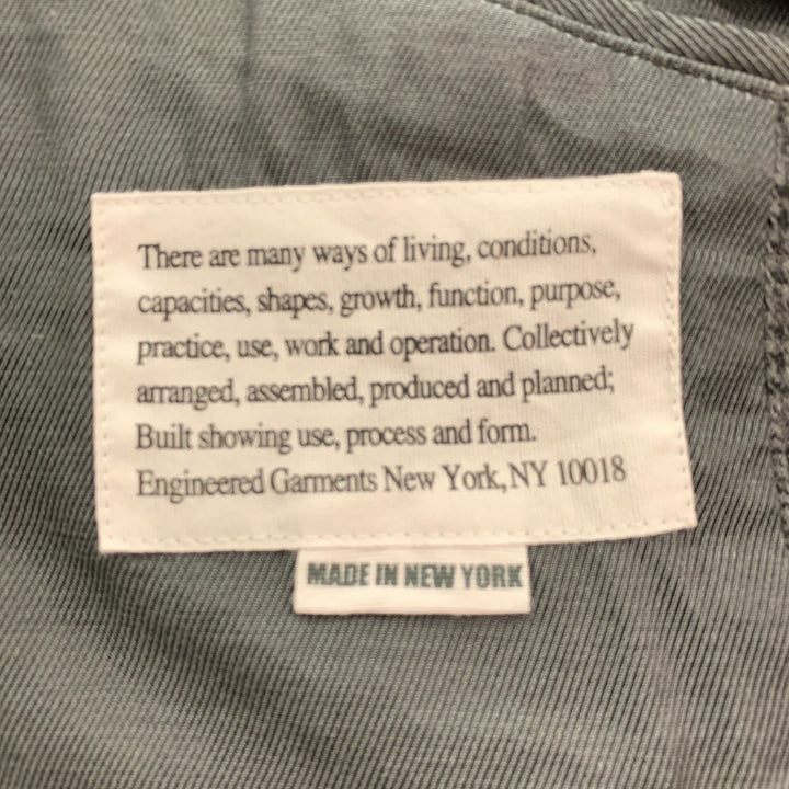 ENGINEERED GARMENTS Size S Grey Black Glenplaid Wool Sport Coat