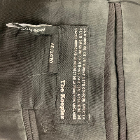 THE KOOPLES Size 40 Black Wool Peak Lapel Sport Coat