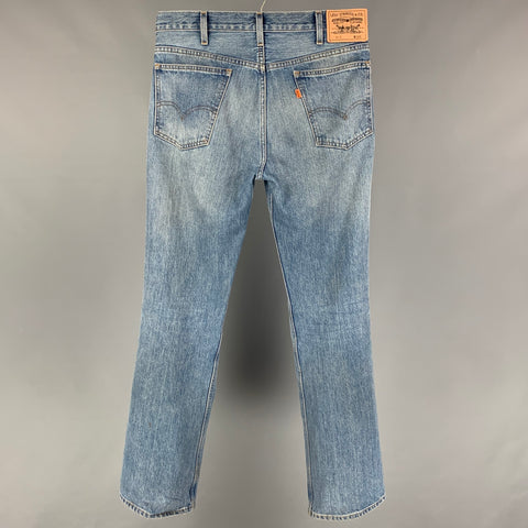 LEVI STRAUSS Size 30 Blue Washed Straight Jeans
