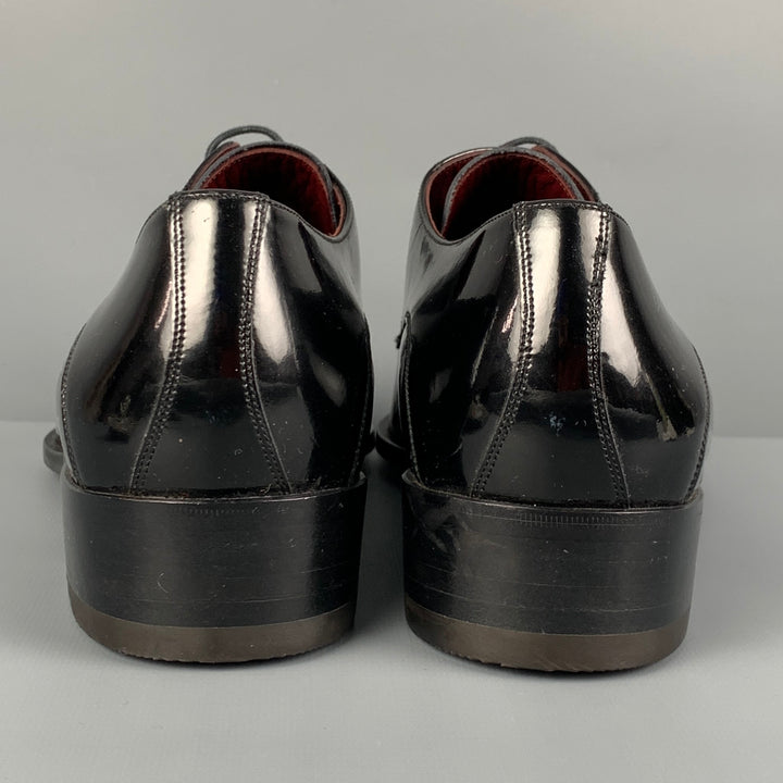 DOLCE &amp; GABBANA Taille 10.5 Chaussures à lacets en cuir noir
