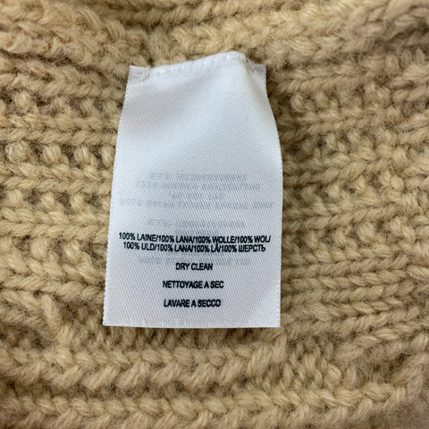 RRL by RALPH LAUREN Size L Khaki Knitted Wool Crew-Neck Sweater