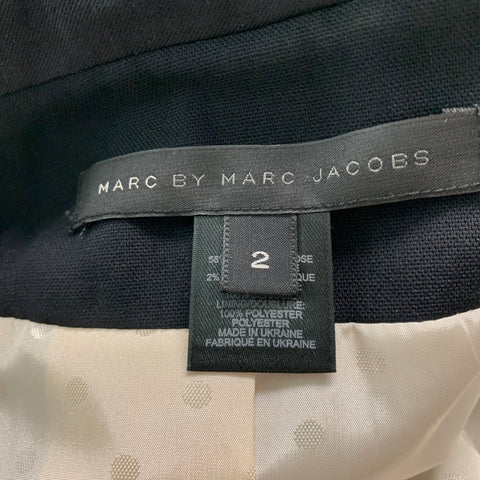 MARC by MARC JACOBS Size 2 Black Viscose Blend Jacket