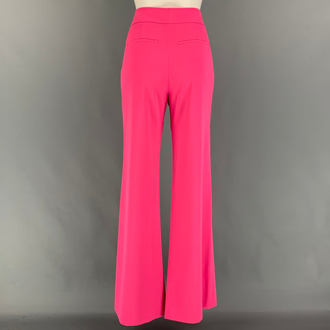 ALICE + OLIVIA Size 0 Pink Wide Leg Dress Pants