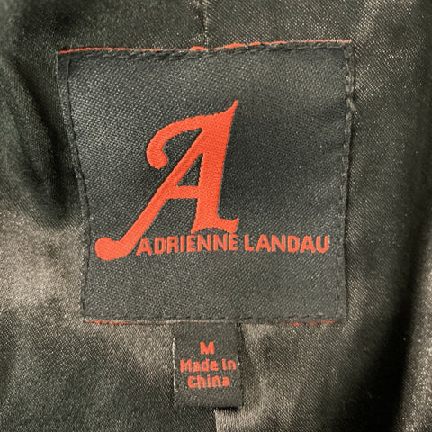 ADRIENNE LANDAU Talla M Chaqueta Texturizada Poliéster Negra