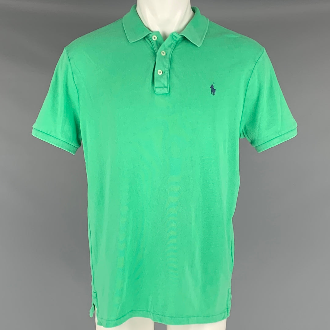 POLO by RALPH LAUREN Size M Green Cotton Short Sleeve Polo