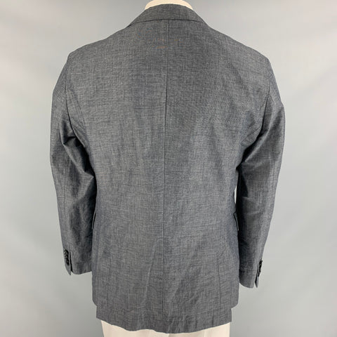 HUGO BOSS Chest Size 40 Regular Grey Polyester Sport Coat
